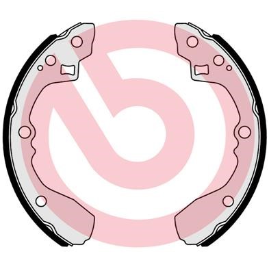 Bromsbackar, sats, Bakaxel Brembo S 30 539 BREMBO