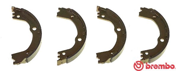 Bromsbackar, sats, parkeringsbroms, Bakaxel Brembo S 30 543 BREMBO