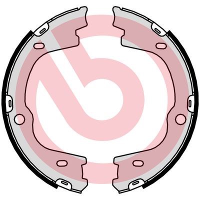 Bromsbackar, sats, parkeringsbroms, Bakaxel BREMBO