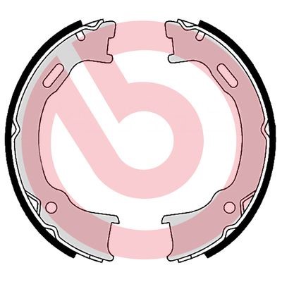 Bromsbackar, sats, parkeringsbroms, Bakaxel BREMBO
