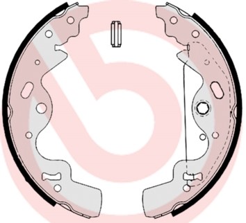 Bromsbackar, sats, Bakaxel Brembo S 44 506 BREMBO