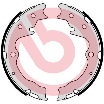 Bromsbackar, sats, parkeringsbroms, Bakaxel Brembo S 49 526 BREMBO Bromsbackar, sats, parkeringsbroms, Bakaxel Brembo S 49 526 BREMBO