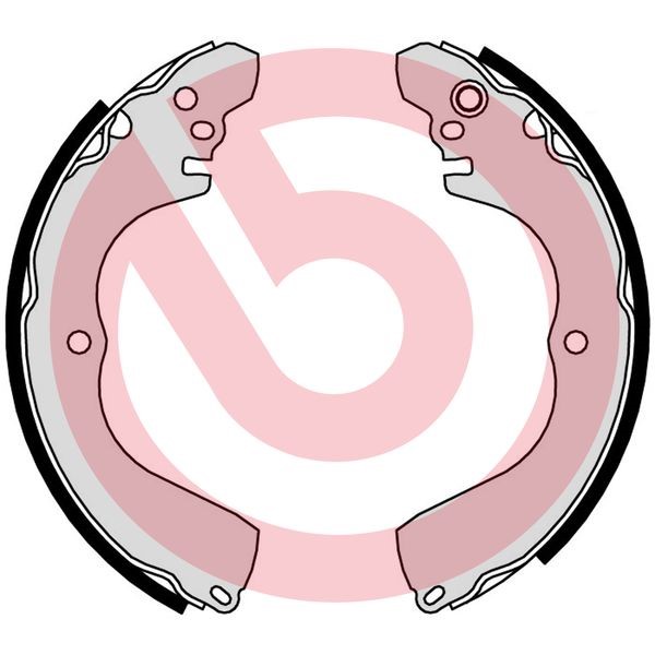 Bromsbackar, sats, Bakaxel Brembo S 54 525 BREMBO