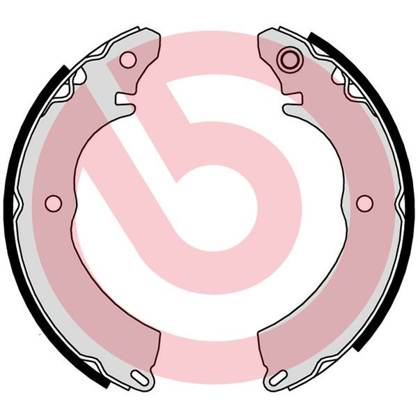 Bromsbackar, sats, Bakaxel Brembo S 54 526 BREMBO