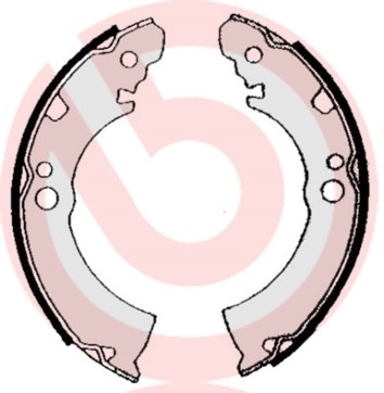 Bromsbackar, sats, Bakaxel Brembo S 56 504 BREMBO