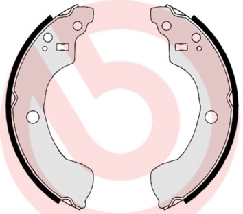 Bromsbackar, sats, Bakaxel Brembo S 56 534 BREMBO