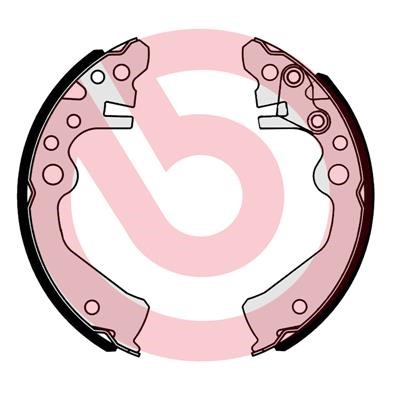 Bromsbackar, sats, Bakaxel Brembo S 56 549 BREMBO