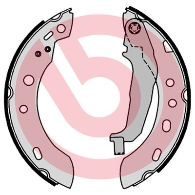Bromsbackar, sats, Bakaxel Brembo S 56 551 BREMBO Bromsbackar, sats, Bakaxel Brembo S 56 551 BREMBO