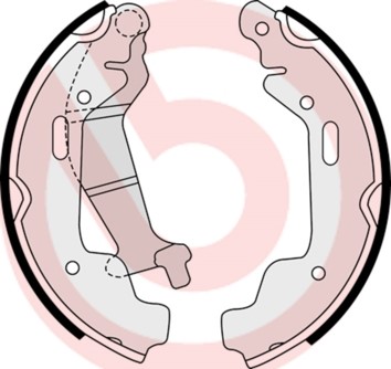 Bromsbackar, sats, Bakaxel Brembo S 59 516 BREMBO