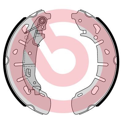 Bromsbackar, sats, Bakaxel Brembo S 59 531 BREMBO