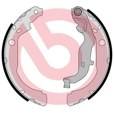 Bromsbackar, sats, Bakaxel Brembo S 68 549 BREMBO Bromsbackar, sats, Bakaxel Brembo S 68 549 BREMBO