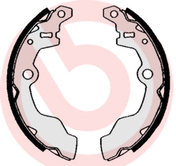 Bromsbackar, sats, Bakaxel Brembo S 78 503 BREMBO