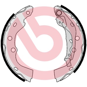 Bromsbackar, sats, Bakaxel Brembo S 78 510 BREMBO