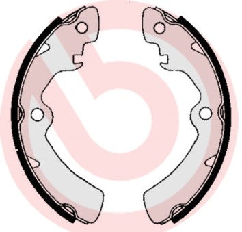 Bromsbackar, sats, Framaxel, Bakaxel Brembo S 79 503 BREMBO