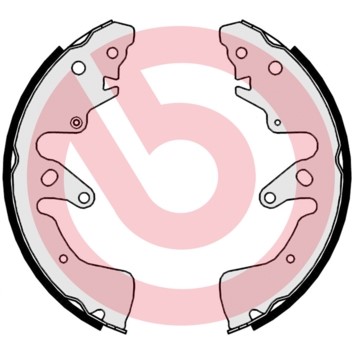 Bromsbackar, sats, Bakaxel BREMBO