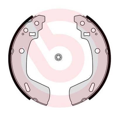 Bromsbackar, sats, Bakaxel Brembo S 79 527 BREMBO