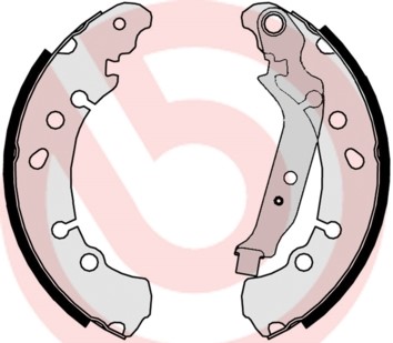 Bromsbackar, sats, Bakaxel Brembo S 83 513 BREMBO