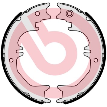 Bromsbackar, sats, parkeringsbroms, Bakaxel BREMBO