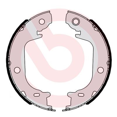 Bromsbackar, sats, parkeringsbroms, Bakaxel Brembo S 83 565 BREMBO