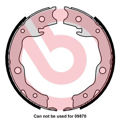 Bromsbackar, sats, parkeringsbroms, Bakaxel BREMBO