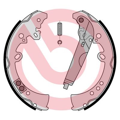Bromsbackar, sats, Bakaxel BREMBO
