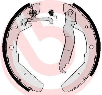 Bromsbackar, sats, Bakaxel BREMBO