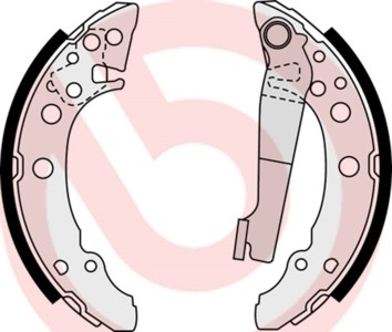 Bromsbackar, sats, Bakaxel Brembo S 85 535 BREMBO Bromsbackar, sats, Bakaxel Brembo S 85 535 BREMBO