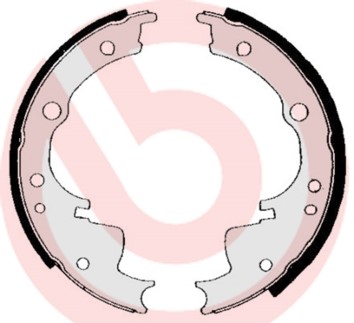 Bromsbackar, sats, Bakaxel Brembo S A6 501 BREMBO