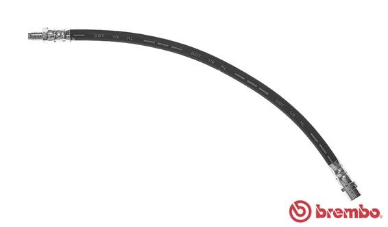 Bromsslang, Framaxel, Höger, Vänster Brembo T 50 025 BREMBO