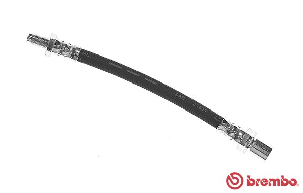 Bromsslang, Bakaxel, Ytter, Höger, Vänster Brembo T 83 125 BREMBO
