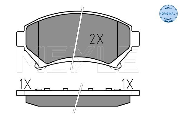 Bromsbeläggsats, Framaxel Meyle 025 233 5818/W MEYLE