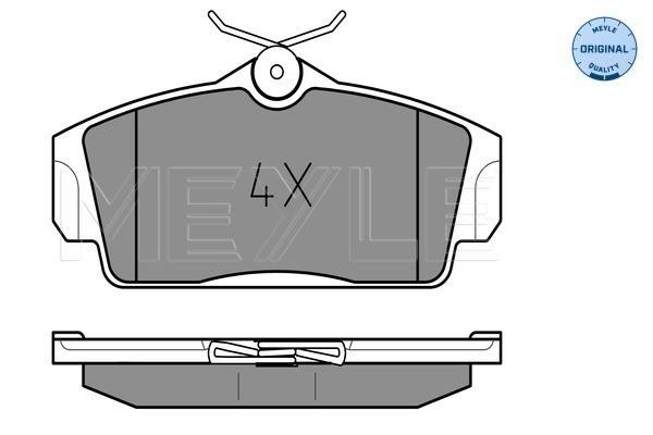 Bromsbeläggsats, Framaxel Meyle 025 234 6316 MEYLE