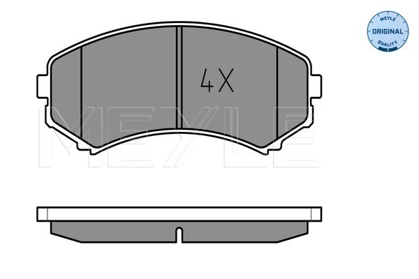 Bromsbeläggsats, Framaxel Meyle 025 234 8816/W MEYLE