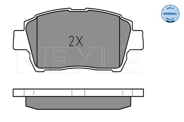 Bromsbeläggsats, Framaxel Meyle 025 235 1017 MEYLE