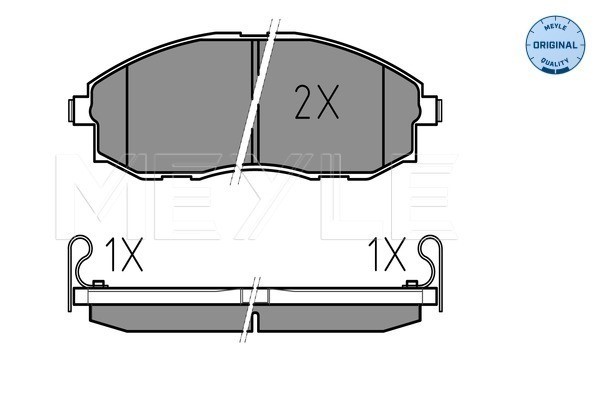 Bromsbeläggsats, Framaxel Meyle 025 235 3617/W MEYLE