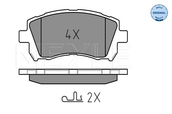 Bromsbeläggsats, Framaxel Meyle 025 235 5817/W MEYLE