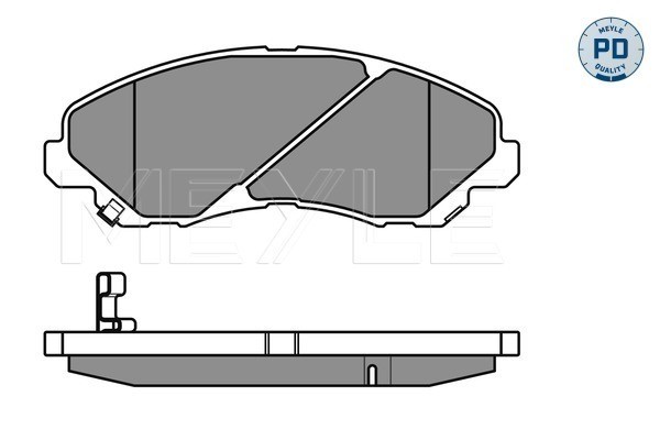 Bromsbeläggsats, Framaxel Meyle 025 235 8416/PD MEYLE