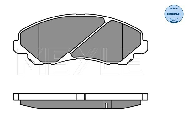 Bromsbeläggsats, Framaxel Meyle 025 235 8416/W MEYLE