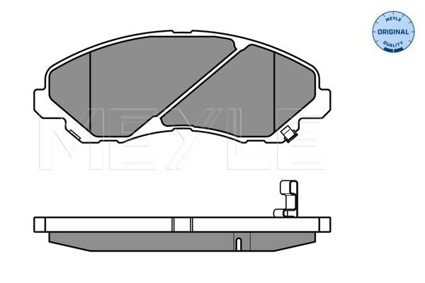 Bromsbeläggsats, Framaxel Meyle 025 235 8416/W MEYLE