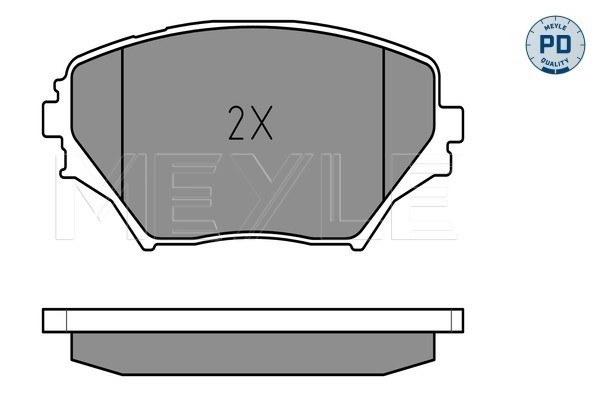Bromsbeläggsats, Framaxel Meyle 025 235 8517/PD MEYLE