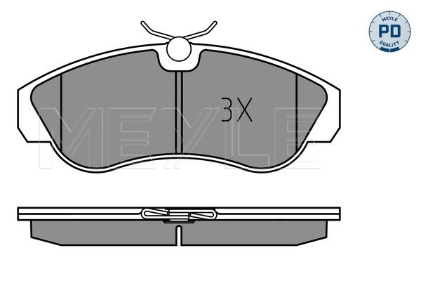 Bromsbeläggsats, Framaxel Meyle 025 236 0319/PD MEYLE