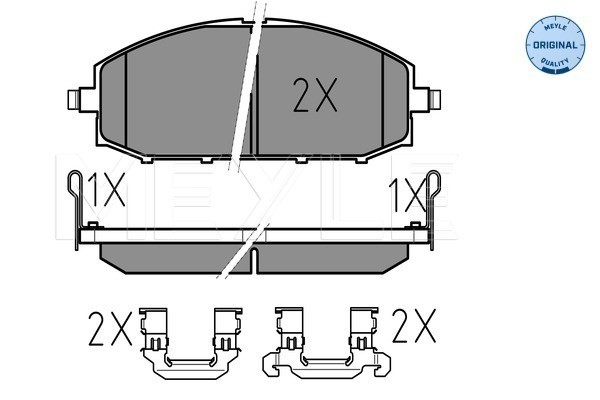 Bromsbeläggsats, Framaxel Meyle 025 236 1118/W MEYLE