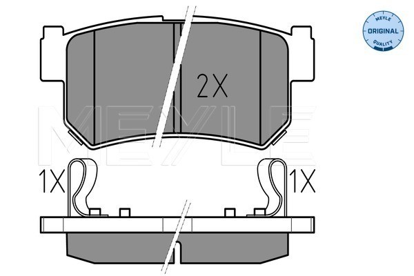 Bromsbeläggsats, Framaxel Meyle 025 236 7315/W MEYLE