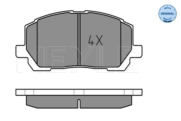 Bromsbeläggsats, Framaxel Meyle 025 237 0317/W MEYLE Bromsbeläggsats, Framaxel Meyle 025 237 0317/W MEYLE