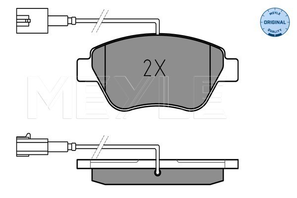 Bromsbeläggsats, Framaxel Meyle 025 237 0617/W MEYLE