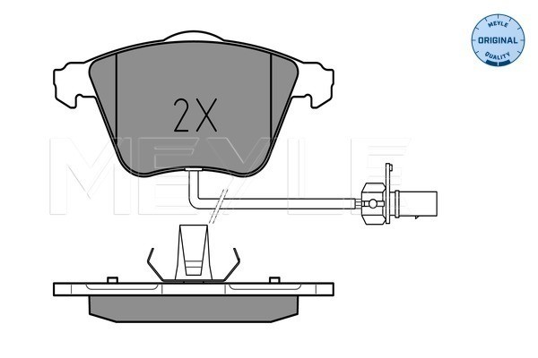 Bromsbeläggsats, Framaxel Meyle 025 237 6220/W MEYLE