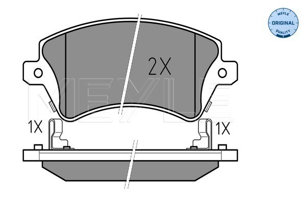 Bromsbeläggsats, Framaxel Meyle 025 237 6617/W MEYLE