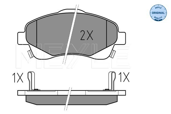 Bromsbeläggsats, Framaxel Meyle 025 237 6819/W MEYLE