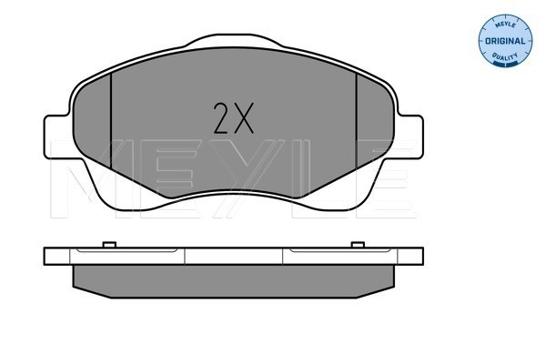 Bromsbeläggsats, Framaxel Meyle 025 237 6819/W MEYLE