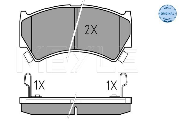 Bromsbeläggsats, Framaxel Meyle 025 237 9515/W MEYLE